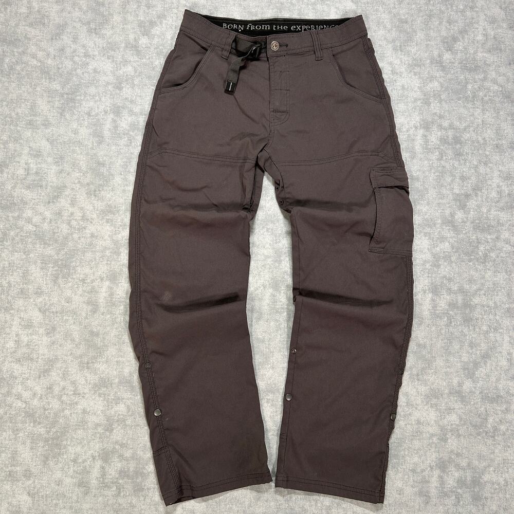 prAna Stretch Zion Pants Mens 30x30 Brown Coffee Bean Hiking Climbing Outdoor